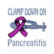 Clamp Down On Pancreatitis Poster posters by causeican Clamp Down On Pancreatitis Poster posters