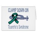 Clamp Down On Tourette'S Syndrome Card by causeican Clamp Down On Tourette'S Syndrome Card