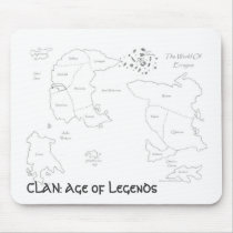 CLAN: Age of Legends World Map mousepads