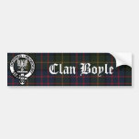 Clan Boyle Crest & Tartan Bumper Sticker