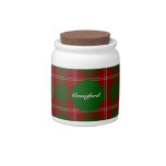 Clan Crawford Tartan Candy Jar