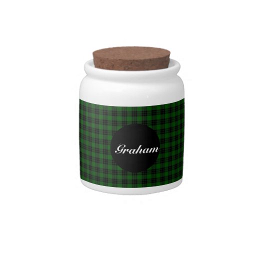 Clan Graham Tartan Candy Jars