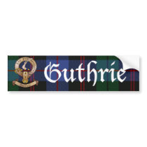 Clan Guthrie Bumper Sticker bumper stickers by guthriestudios Clan Guthrie Bumper Sticker bumper stickers