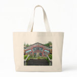 Clan house and totem poles, Ketchikan, Alaska Tote Bag