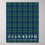 Clan Keith Colors of Scotland Tartan Poster