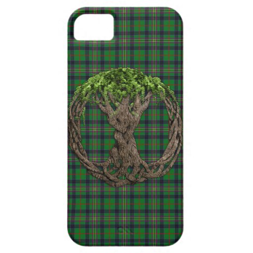 Clan Kennedy Tartan And Celtic Tree Of Life iPhone 5 Cover