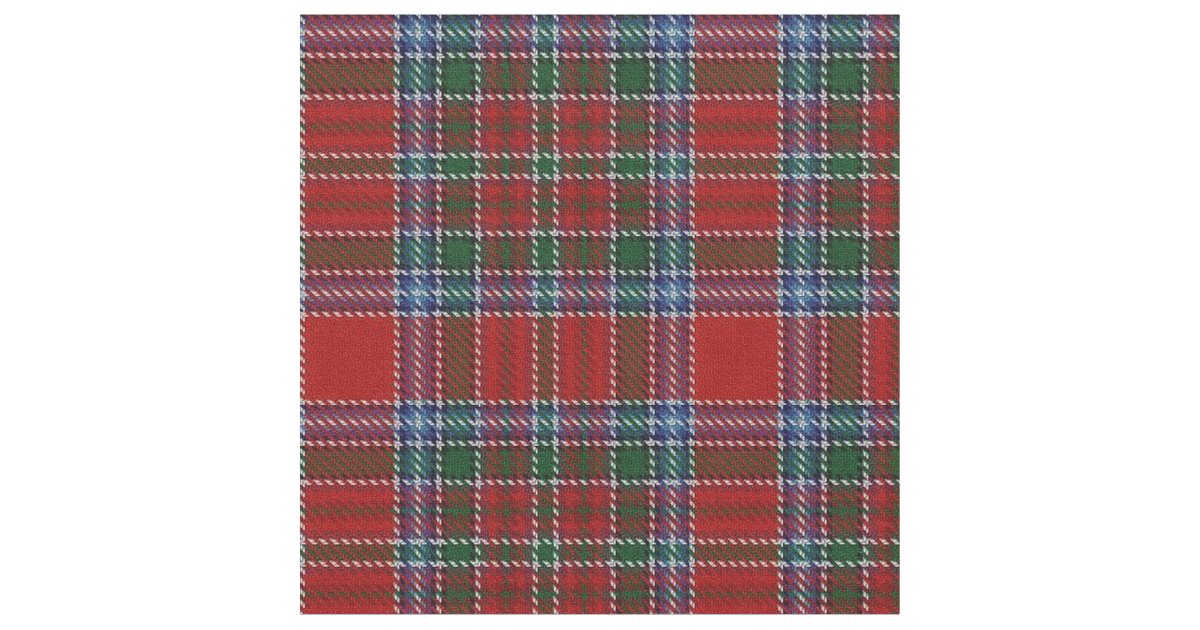Clan MacBean MacBain Scottish Tartan Plaid Fabric | Zazzle
