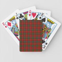 Clan MacDonald Of Glencoe Tartan Bicycle Poker Cards