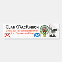 Clan MacKinnon Bumper Sticker-1