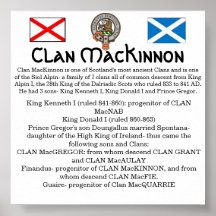 Clan MacKinnon & Siol Alpin- The 7 Clans Print
