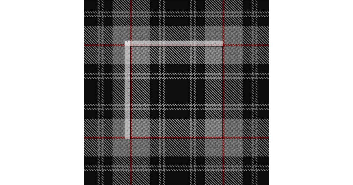 Clan Moffat Gray Black Red Scottish Tartan Plaid Fabric | Zazzle