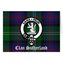 Clan Sutherland Crest & Tartan Cards