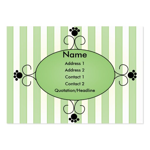 Clancey Fancy Pants Business Card Templates (front side)