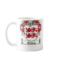 Clancy Family Crest mugs by coatsofarms Clancy Family Crest mugs
