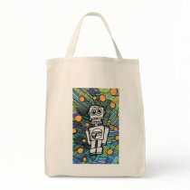 CLANKY M-12 ROBOT TOTE BAGS