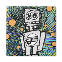 CLANKY M-12 ROBOT MAGNET