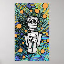 CLANKY M-12  ROBOT  Poster