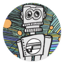 CLANKY M-12 ROBOT STICKER