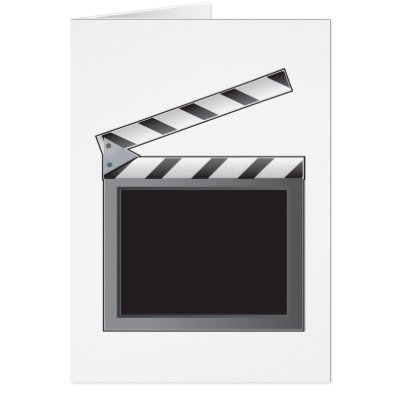 clapboard card by