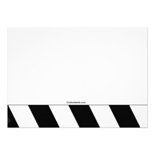 Clapper Board Invitation