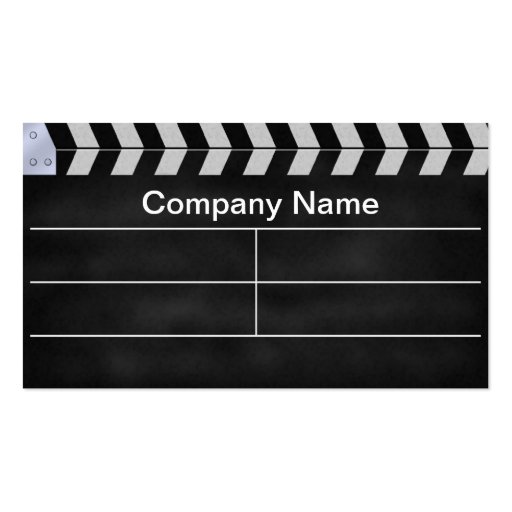 clapperboard cinema business cards (back side)