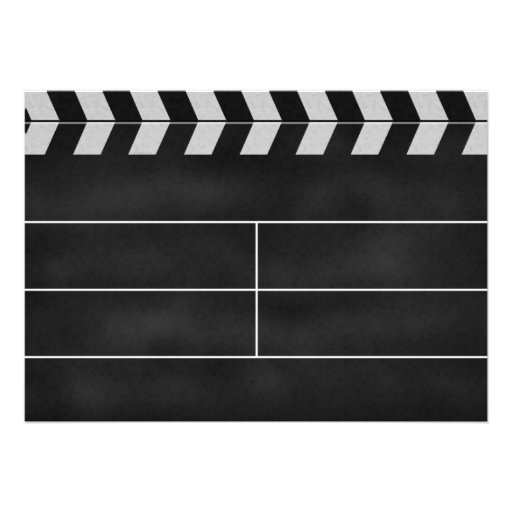 clapperboard cinema invitations