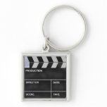 clapperboard cinema key chain