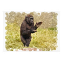 Clapping Chimp Invitation