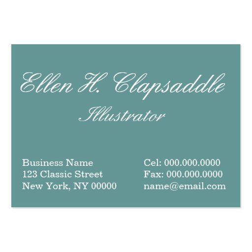 Clapsaddle: Winter Boy with Fir Twig Business Card Templates (back side)