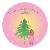Clara and her nutcracker ballet small sticker