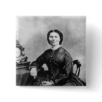 Clara Barton Portrait ~ Vintage 1866 Photo Pinback Buttons