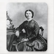 Clara Barton Portrait ~ Vintage 1866 Photo Mouse Pads