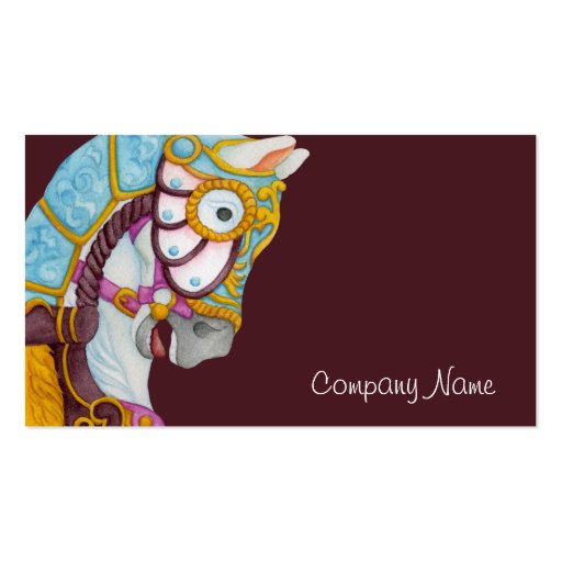 Clara Carousel Horse Business Card