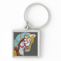 Clara Carousel Horse Keychain