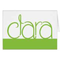 Clara lime Card