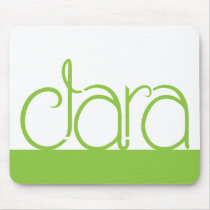 Clara lime Mousepad