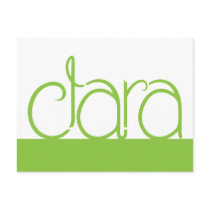 Clara lime Postcard