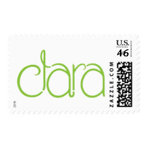 Clara lime Stamp