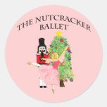 clara_nutcracker xmas round sticker