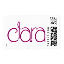Clara plum Stamp