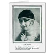Clara Williams 1916 silent movie actress portrait Greeting Card