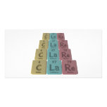 Clare as Carbon Lanthanum Rhenium Personalized Photo Card
