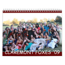CLAREMONT FOXES '09 calendars