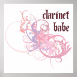 Clarinet Babe posters