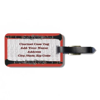 Clarinet Case Tag Travel Bag Tags