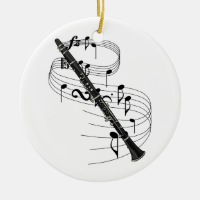 Clarinet Christmas Ornament