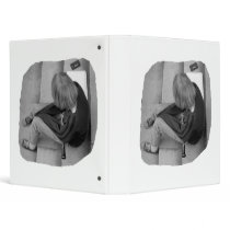 Clarinet Girl Player Steps with Tuner and Music Vinyl Binders