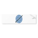 clarinet music note design bumper stickers
