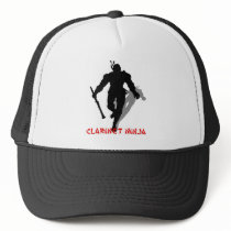 Clarinet Ninja Trucker Hats
