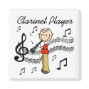 Clarinet Player Magnet by stick_figures Clarinet Player Magnet